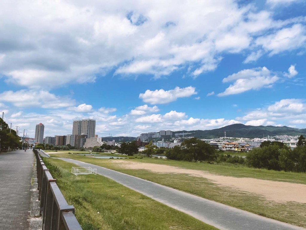 晴天の宝塚で動画撮影